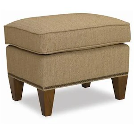 Ottoman with Nail Head Trim